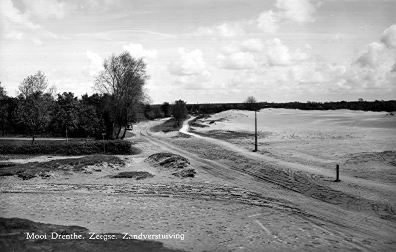 Zandverstuiving in Zeegse